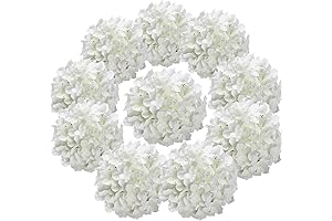 Flojery Silk Hydrangea Heads: Exquisite Artificial Flowers for Home and Wedding Decor