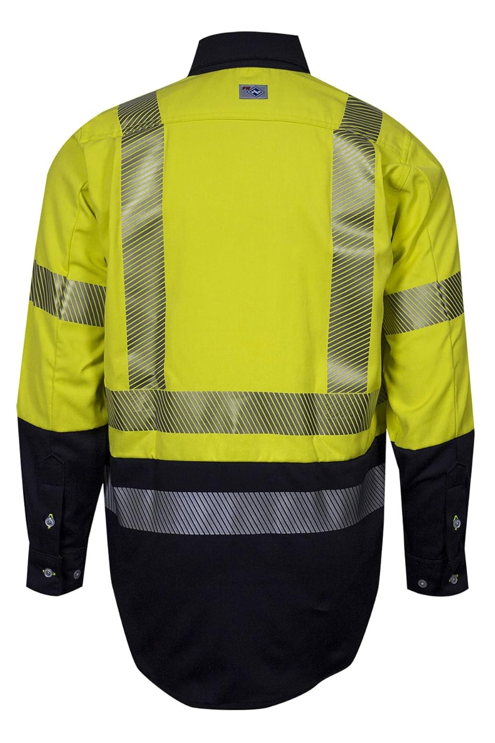 DRIFIRE FR Hybrid Work Shirt, Small, Fluorescent Yellow/Navy - Image 2