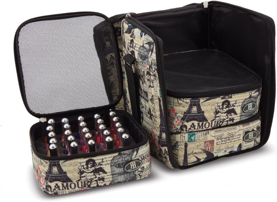 Roo Beauty Nail Polish Varnish Cube, Manicure Storage Bag, Makeup Cosmetic Case in Paris