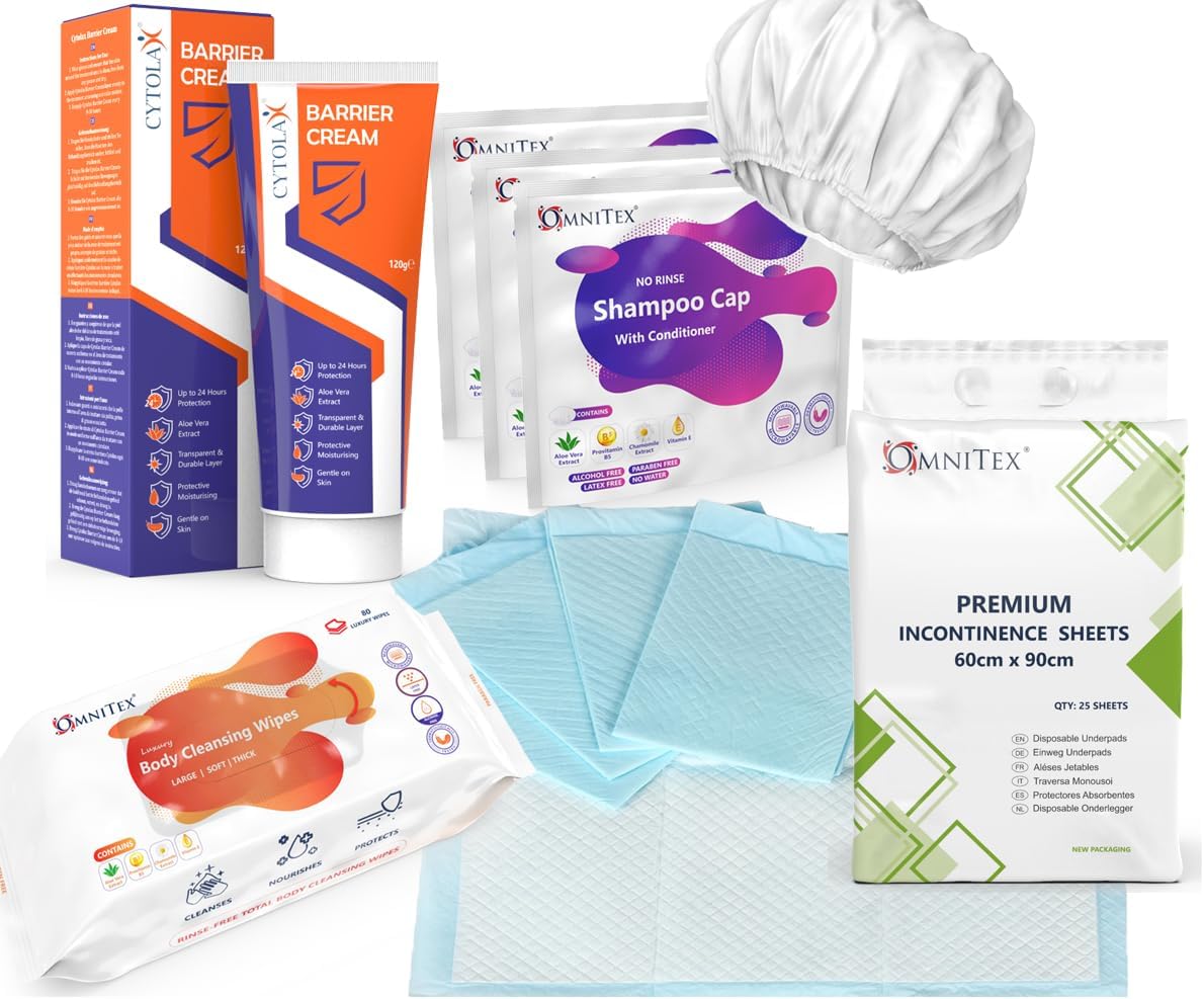 Incontinence Care Bundle Medium Inc 25pk Omnitex 1400ml Disposable