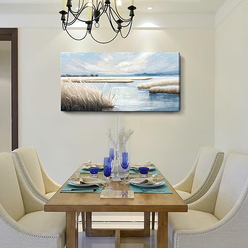 Vista 15 de AMATOP Arte para pared, flor enmarcada pintada a mano, pintura al óleo sobre lienzo, galería, obra de arte floral moderna, envuelta para la Pintura