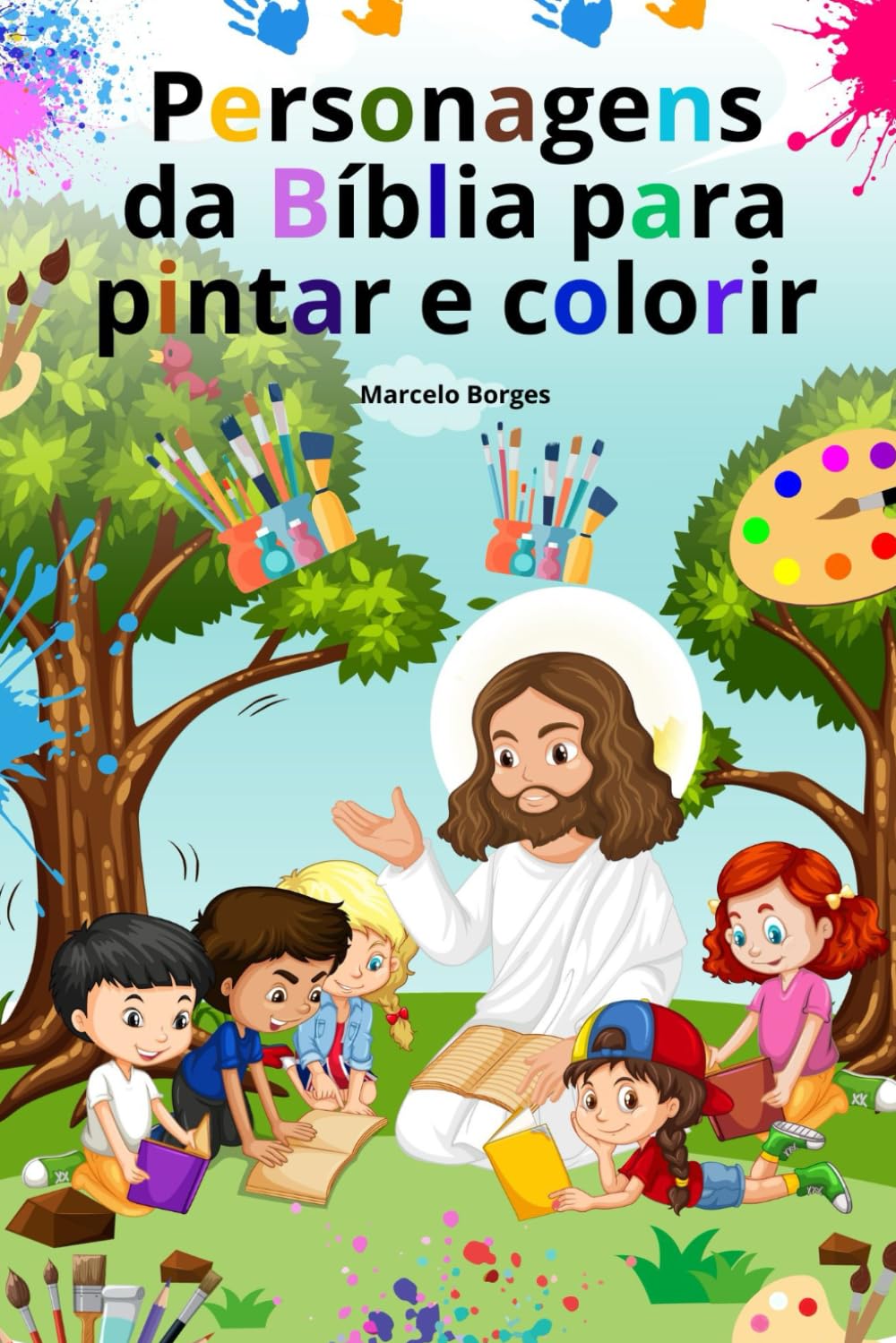 Caderno de desenhos para colorir: Desenhos de figuras da Biblia (Desenhos para pintar e colorir.)