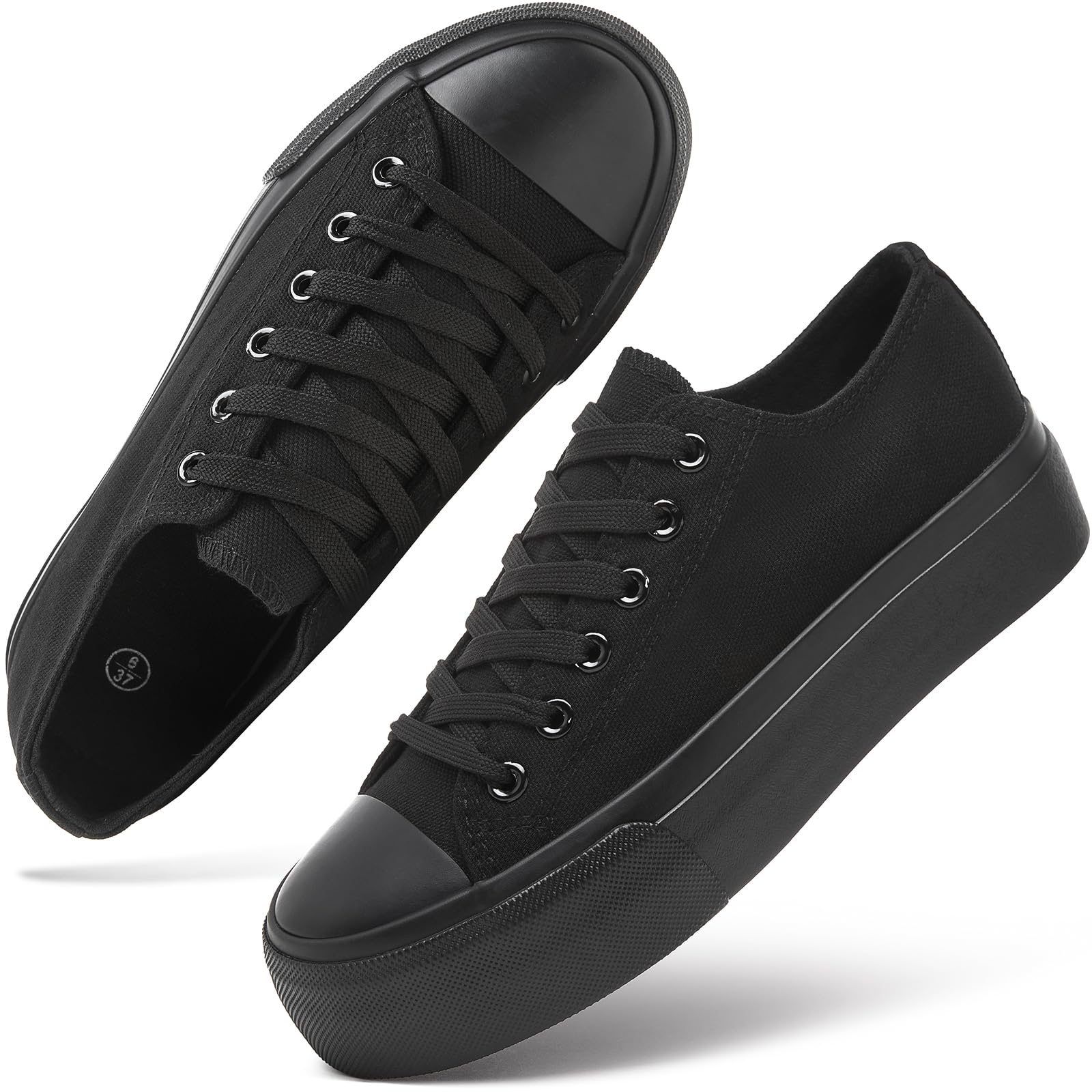 Womens Platform Canvas Sneakers Tennis Shoes