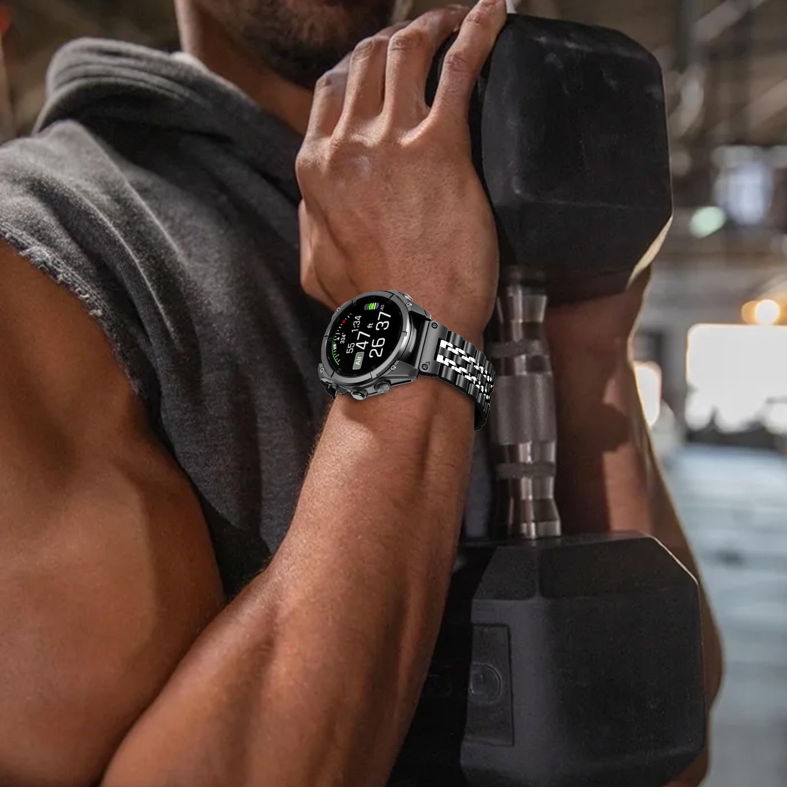 20mm Edelstahl Armband Kompatibel mit Garmin Fenix 8 AMOLED 43mm/Fenix 7S/7S Pro/6S/6S Pro/5S/5S Plus,Metall Quickfit Uhrarmband für Epix Pro/Approach S70 42mm/Descent Mk3/Mk3i 43mm/Mk2s