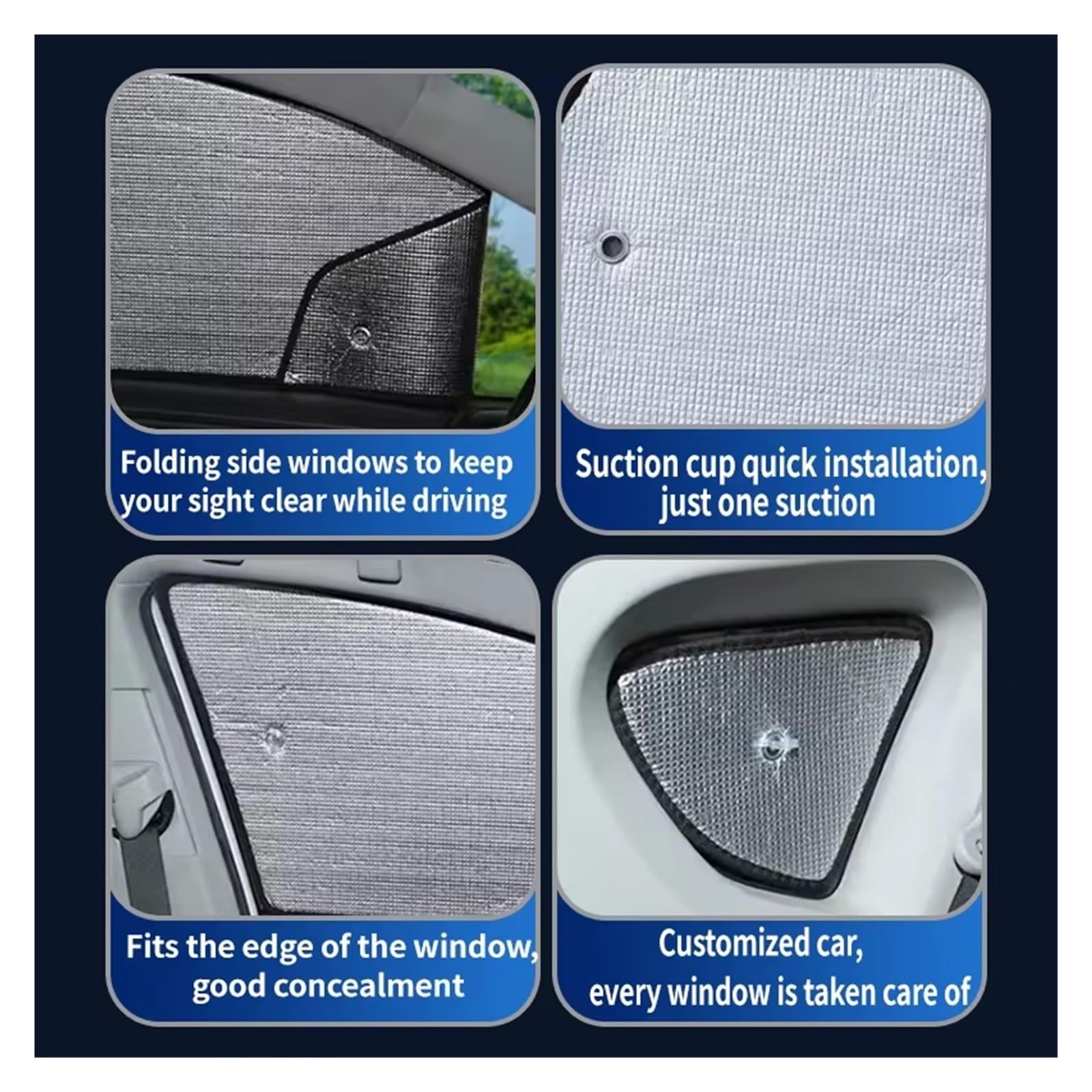 Parasol para Coche para VW para Golf 6 2010 2011 2012 Parasol De Coche Parabrisas Aislamiento Térmico Auto Visera De Protección Solar Accesorios Protector Solar para Parabrisas(Front 3 Pieces)