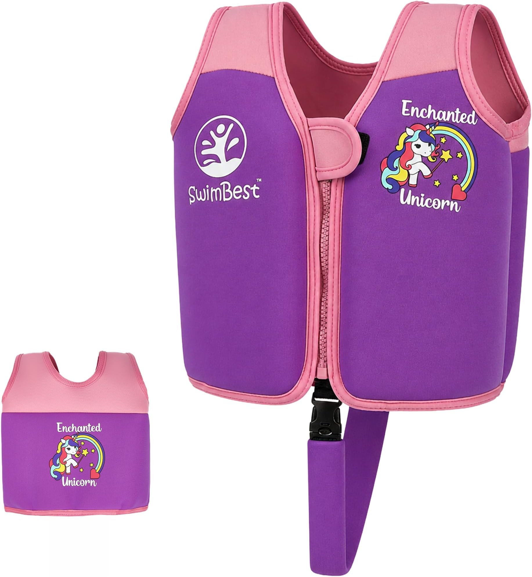 Swim Vest - For Baby, Toddler & Kids. Adjustable Buoyancy Swim Jacket, ideal for pools/beaches/holidays & Learning to Swim
