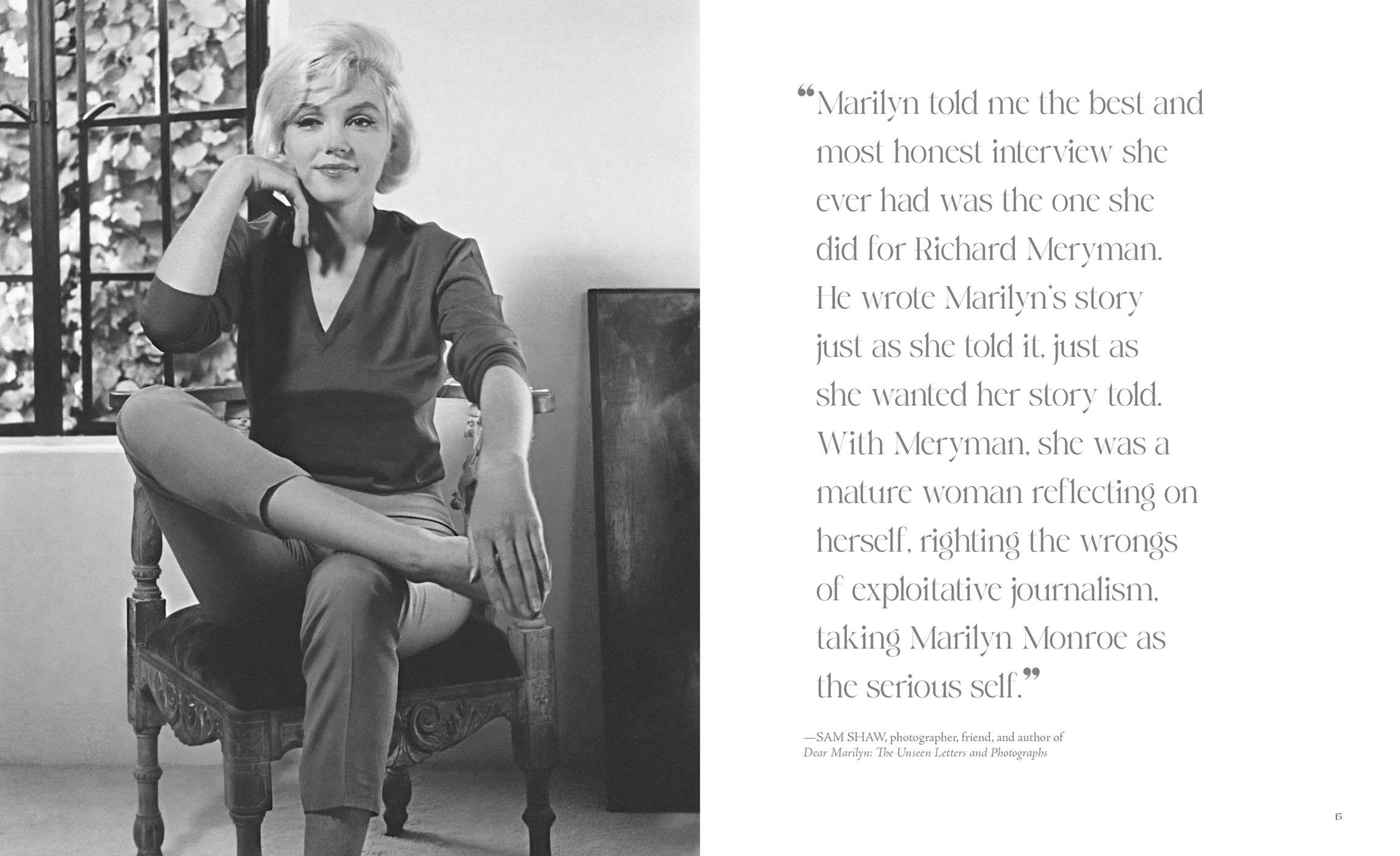 Untitled on Marilyn Monroe: The Lost Photographs, the Last Interview