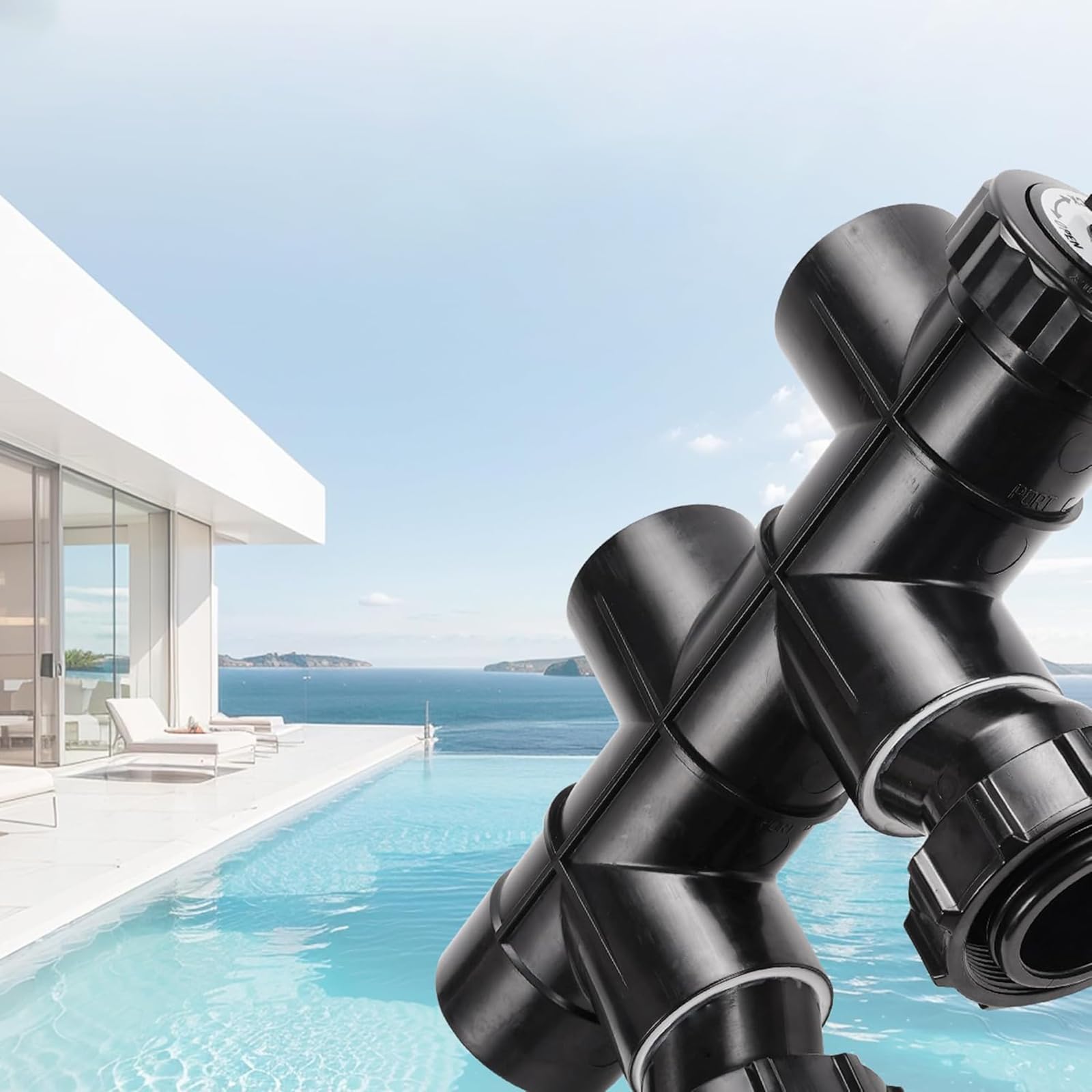 Pièce coulissante pour arrangements de sable de base, installation simple et filtration efficace, filtre d'entretien de piscine