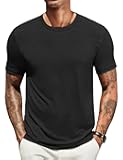 Men's T Shirts Short Sleeve Soft Crew Neck Lightweight Tee Shirts Casual Summer Basic Tops
