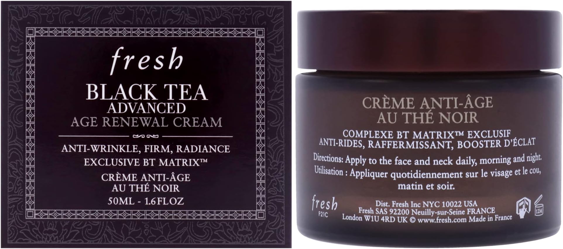 Black Tea Advanced Age Renewal Cream Women 1.7 oz