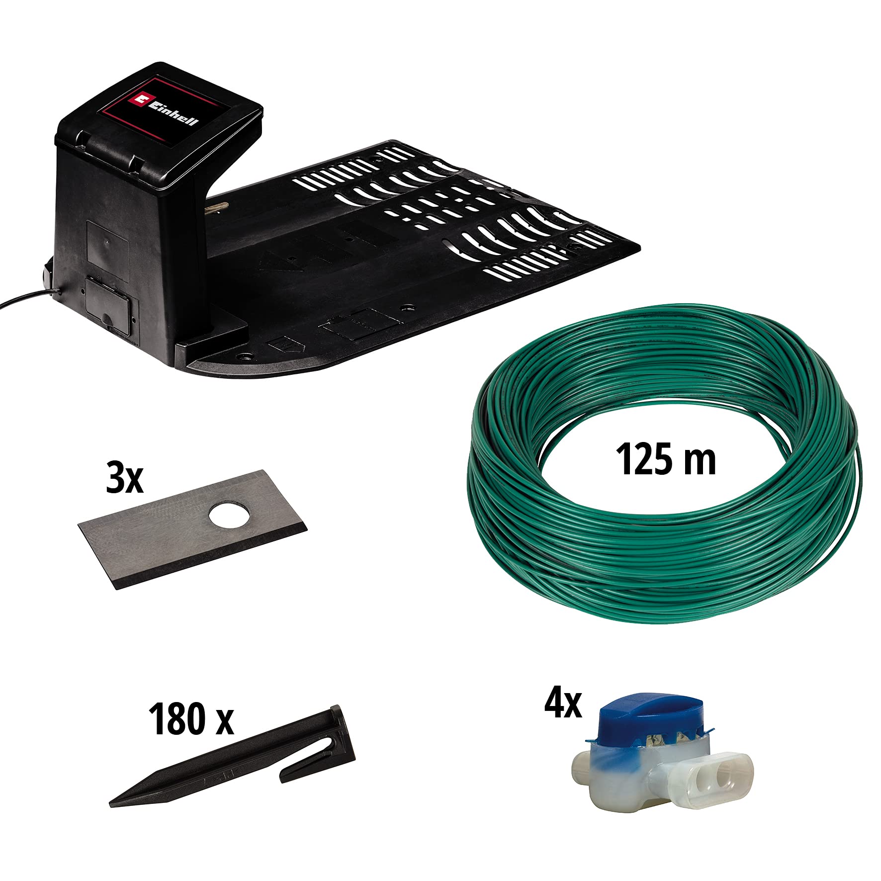 Einhell FREELEXO 450 BT Solo Power X-Change robot kosiarka (Li-ION, 18 V, 450 m², kosiarka wielostrefowa, aplikacja Bluetooth, z akcesoriami instalacyjnymi, bez baterii)
