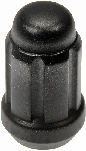 Dorman 711-255C - Juego de cerraduras de accionamiento estriadas negro mate 1/2-20 compatible con modelos seleccionados, paquete de 20
