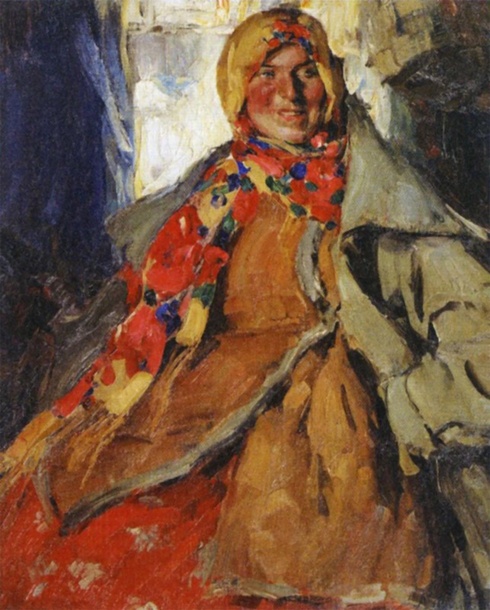 POSTERIIk Famous Print Pop Art Wall Art Graffiti Portrait of a Woman by Abram Efimovich Arkhipov Art Prints for Home Decor 60x90cm