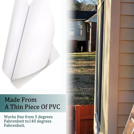 Vinyl Siding Repair Kit 6Pcs 6.3X4.75Inch Self-Adhesive Vinyl Siding Patch PVC Vinyl Tape Cover Any Cracks Holes Blemishes on Vinyl Siding Fence Tools Home Skirting