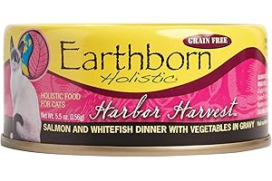 HARBOR HARVEST Grain-Free Salmon & Beef Holistic Cat Food, 5.5 oz. Can (Case of 24)