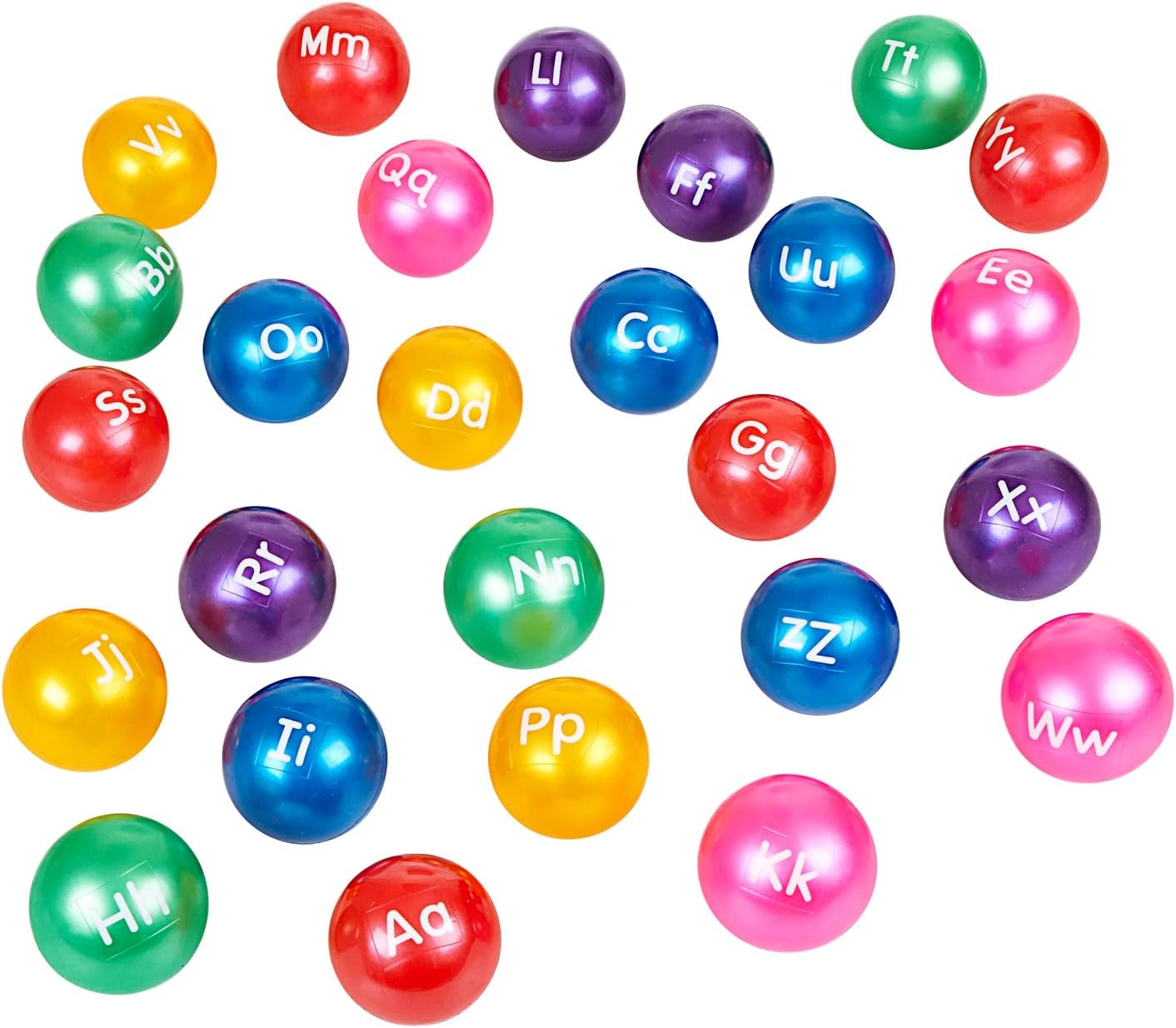Excellerations 3" Alphabet Balls - Set of 26 with Air Pump