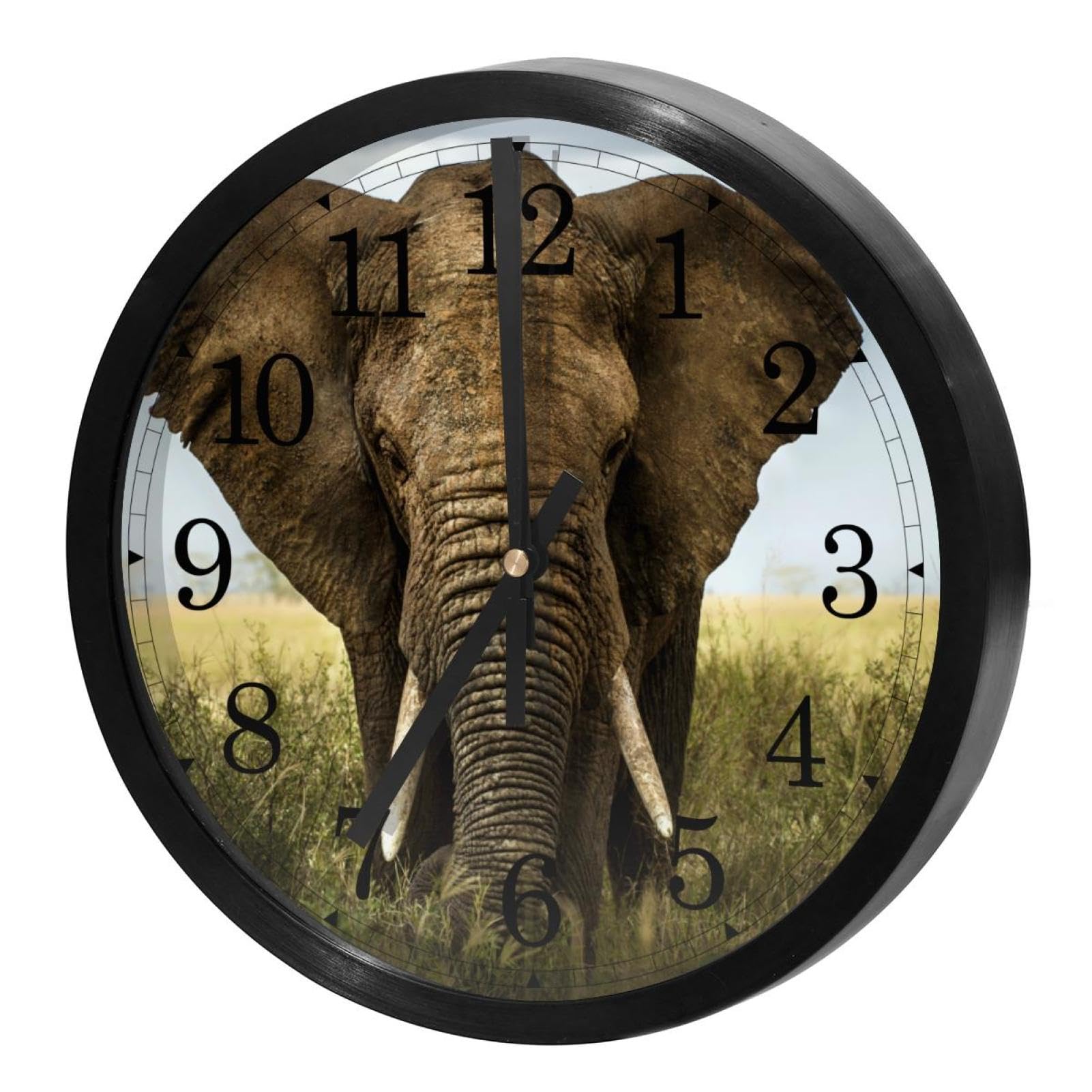 Horloge murale silencieuse à quartz sans tic-tac fonctionnant avec piles pour maison