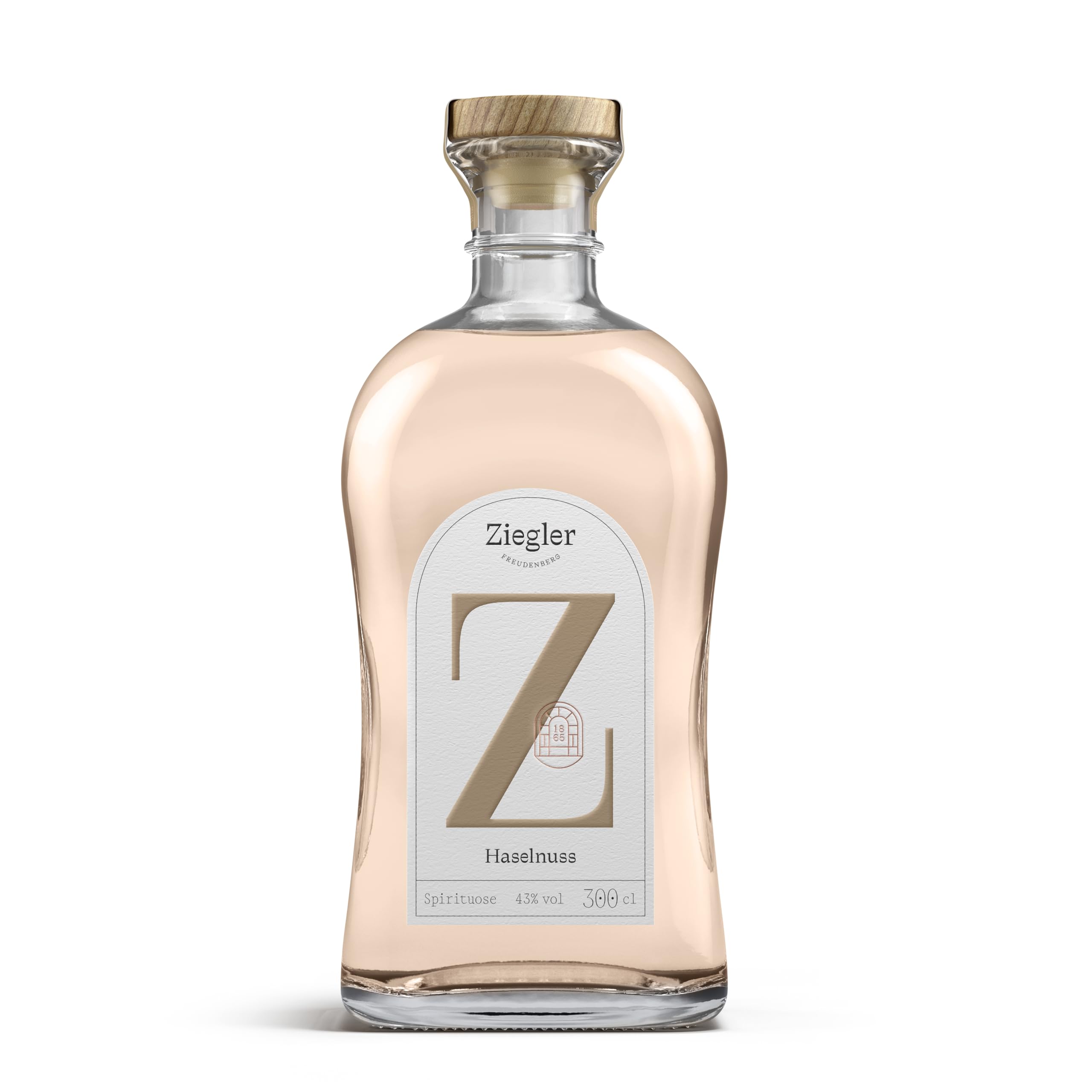 Ziegler Haselnuss 43% (1x 3) - Aromatischer Haselnussgeist mit feinen Röstaromen
