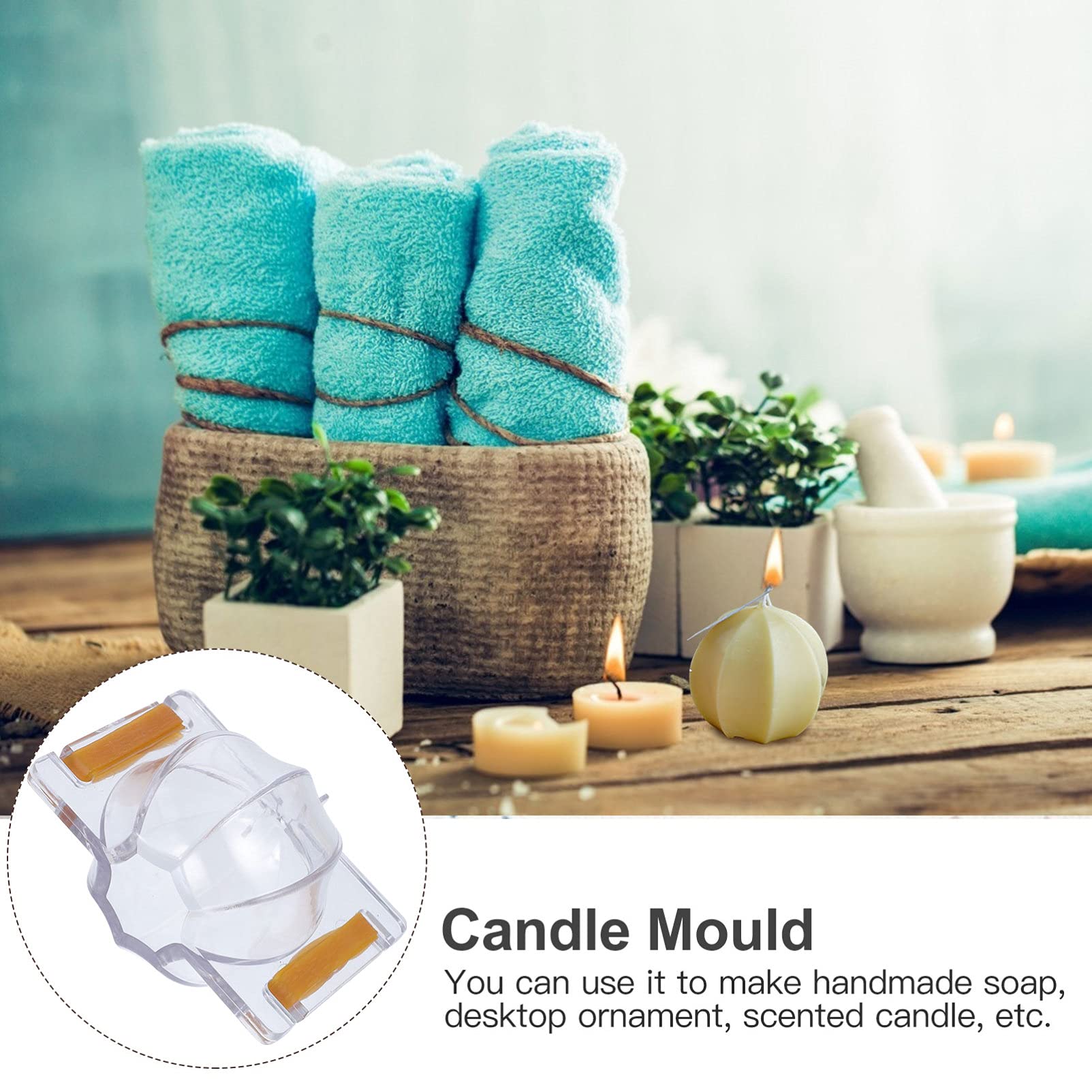 EXQULEG Stampo in silicone 3D a conchiglia per candela, per versare capesante, candela, stampi in silicone 3D, per decorare torte, conchiglie a forma di candela profumata (A