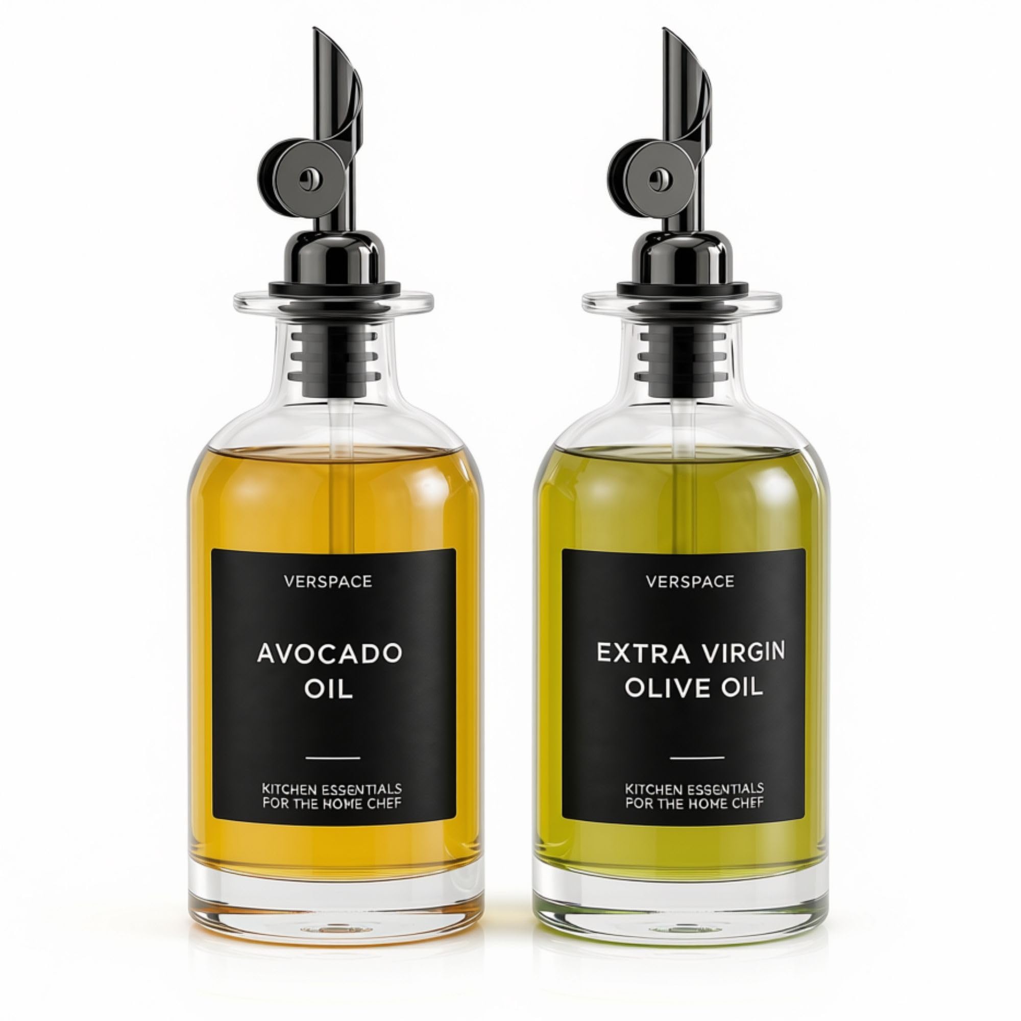Amazon.com: Verspace Clear Glass Olive Oil Dispenser Bottles For