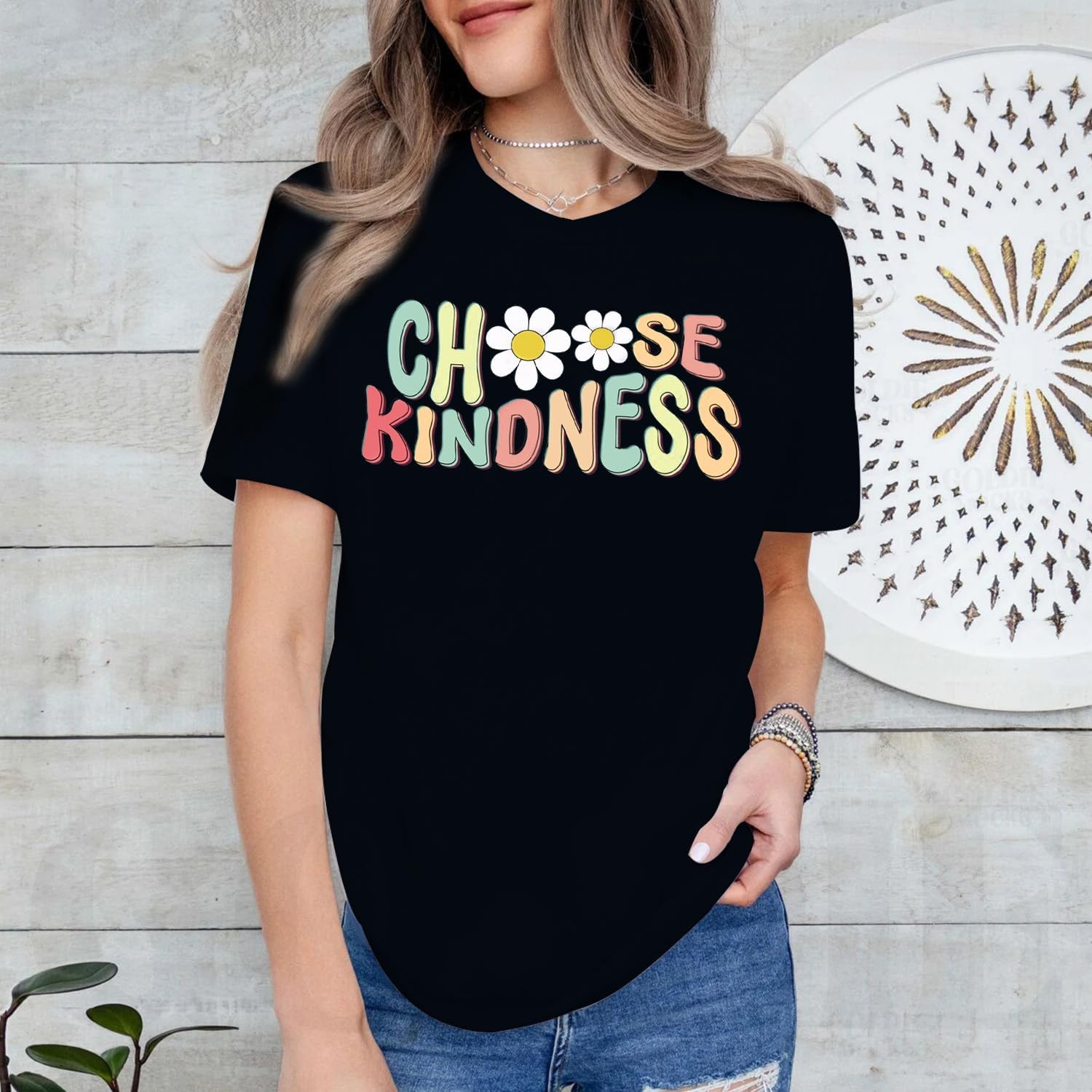 Be Kind Shirt Women Choose Kindness Tshirt Cute Kindness Teacher Tee Tops - Image 2