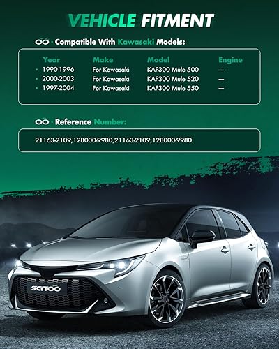 Miniatura 6 de SCITOO Arrancadores 128000-9980 18450N aptos para Kawasaki (UTV) KAF300 Mule 500/520/550 286cc KM-21163-2109