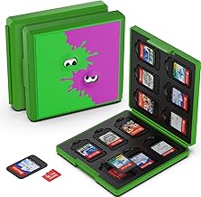 GeeRic 12枚 ゲームカード 収納ボックス スイッチ 対応 ソフトケース 12枚Micro SD メモリーカード 収納可 Switch/Switch Lite/Switch OLED モデル対応 コンパクト 薄型 軽量 防塵 持ち運 傷つき防止