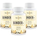 Detox Binder Supplement - Activated Charcoal, Zeolite, Bentonite Clay, Milk Thistle, Proprietary Blends - Liver & Gut, Max Absorption, 270 Vegan Capsules