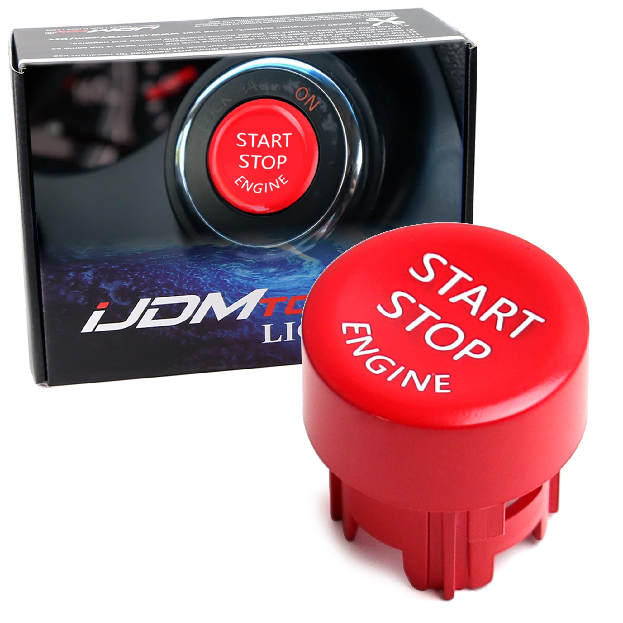 Amazon.com: iJDMTOY Racing Sports Style Red Engine Push Start
