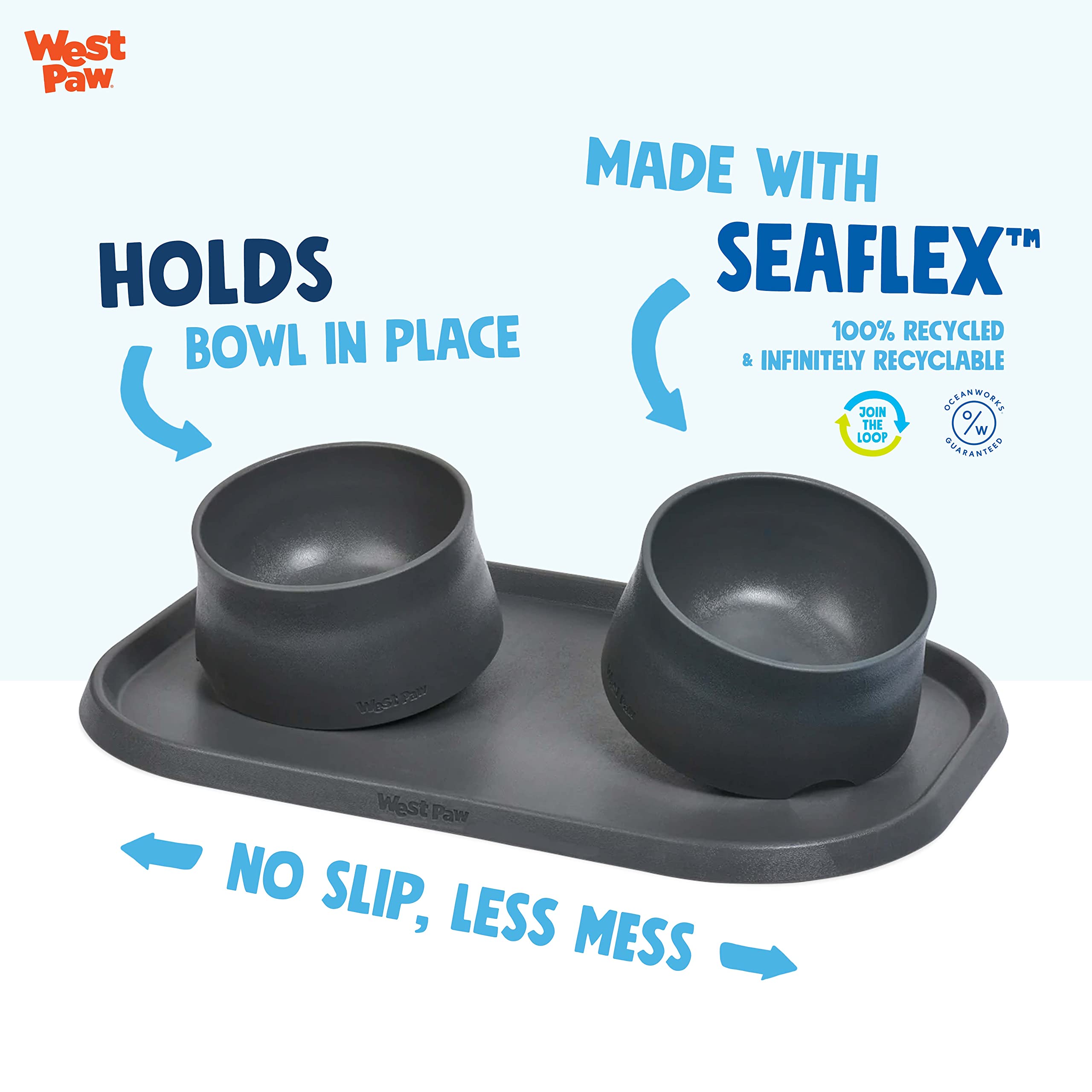 Seaflex Doggie Placemat, Less Mess Placemats for Dogs Cats, Pets for Quiet Feeding, Eco-Friendly Dog Placemats - Image 4