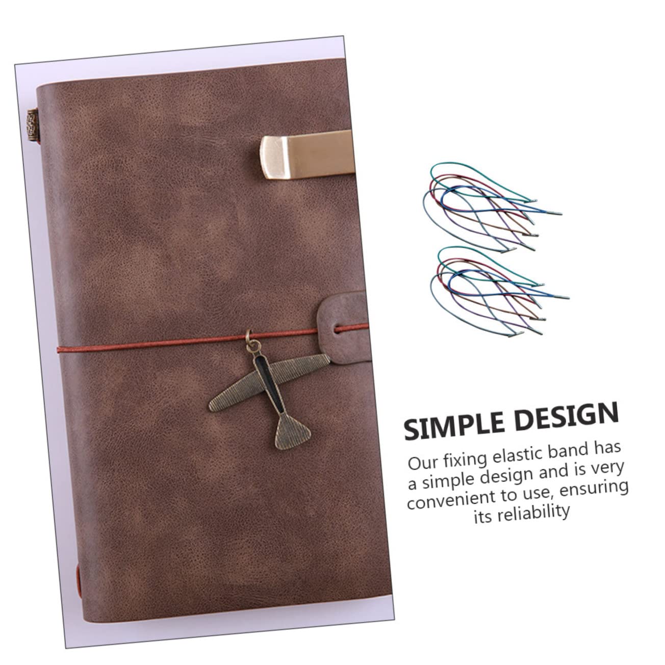 STOBOK Elastic Rope Seal for Travelers Notebook 13 Inch Closure Band Elastic Cord for Journal Tie Strap Office Stationery Supplies - Image 4