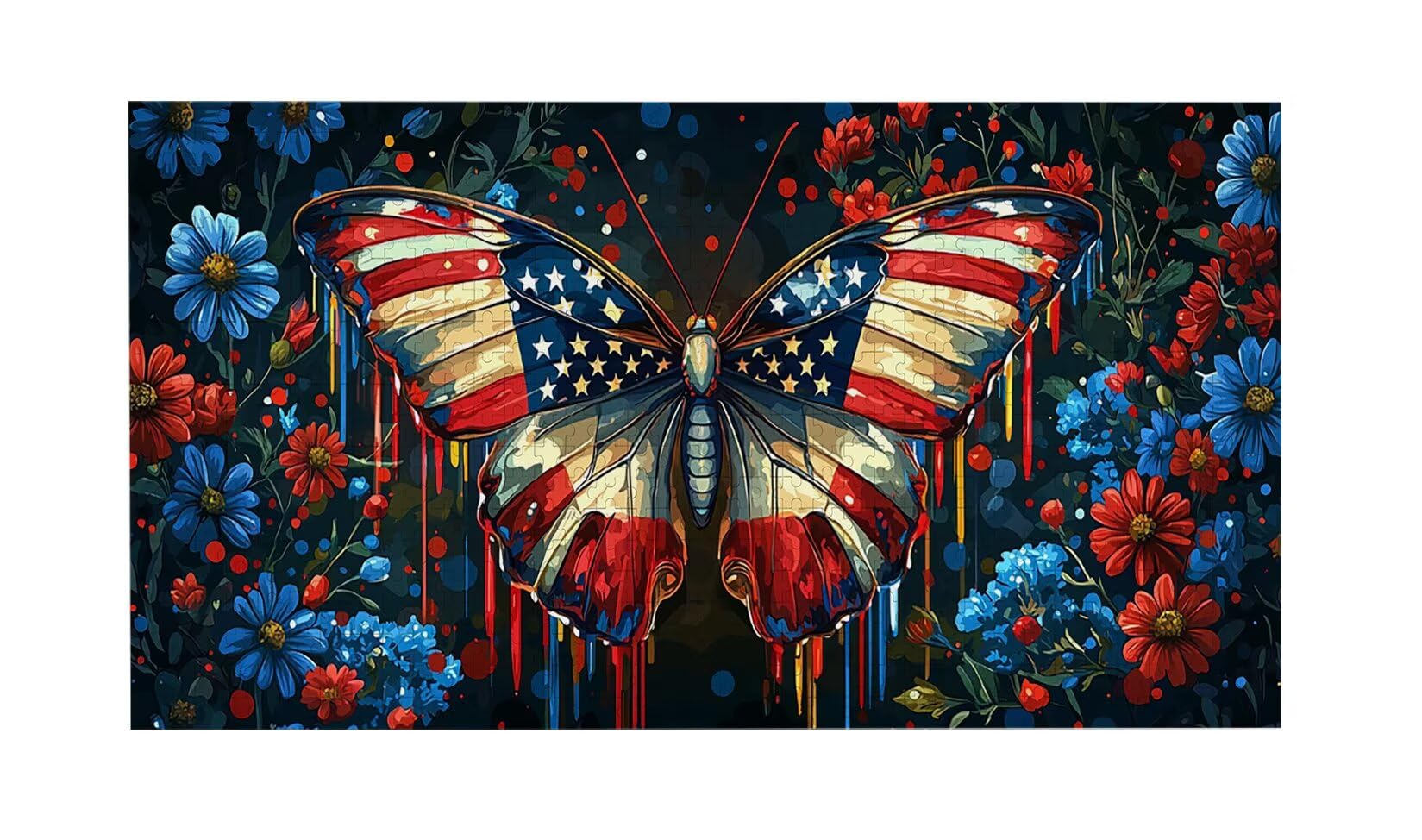 Puzzle para Adultos 1692 Piezas, Mariposa de color Puzzle, Difícil, Desafiante, Rompecabezas Encajan Perfectamente, Letras en la Parte Posterior, sin Polvo, Regalo para Personas Mayores (179x31cm) v52