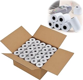 Thermal Paper Till Rolls, 50 Rolls of 57mm x 36mm x 15m Thermal PDQ Receipt Paper Rolls, Cash Register Receipt, Thermal Credit Card Till Roll, for Credit Card All PDQ Machines