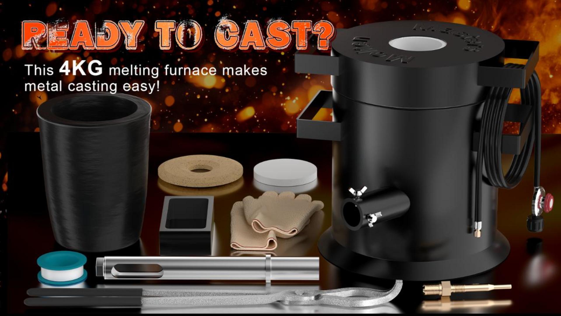 Amazon.com: MMasters 18KG Propane Metal Smelting Furnace Kit with