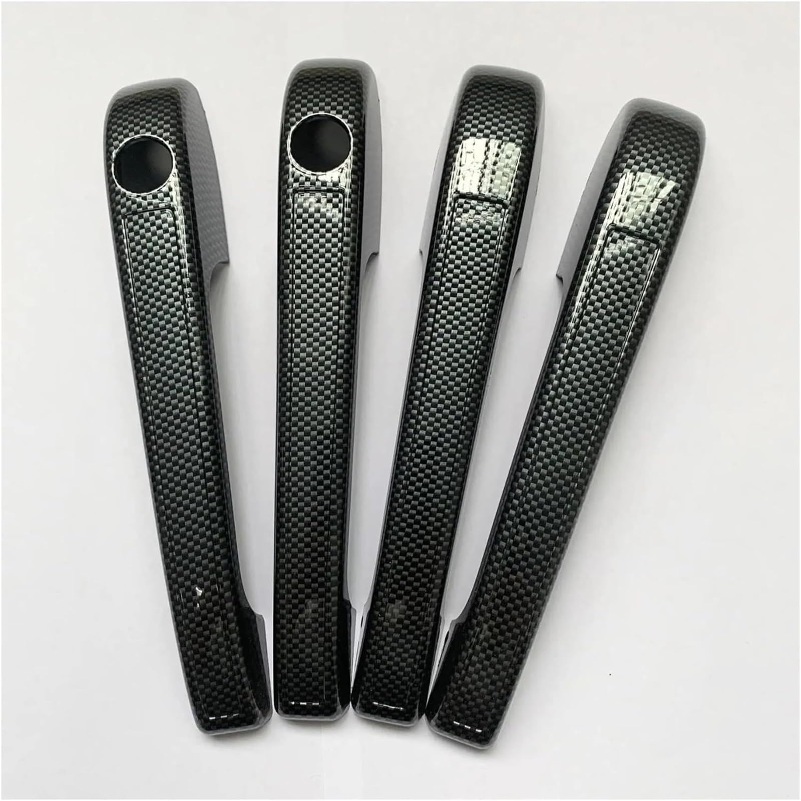 Poignées Porte extérieure Voiture Poignée de Porte extérieure Gauche Voiture pour Accessoires chromés Garniture MK1 MK2 pour Golf pour Lapin(Carbon 4drs)