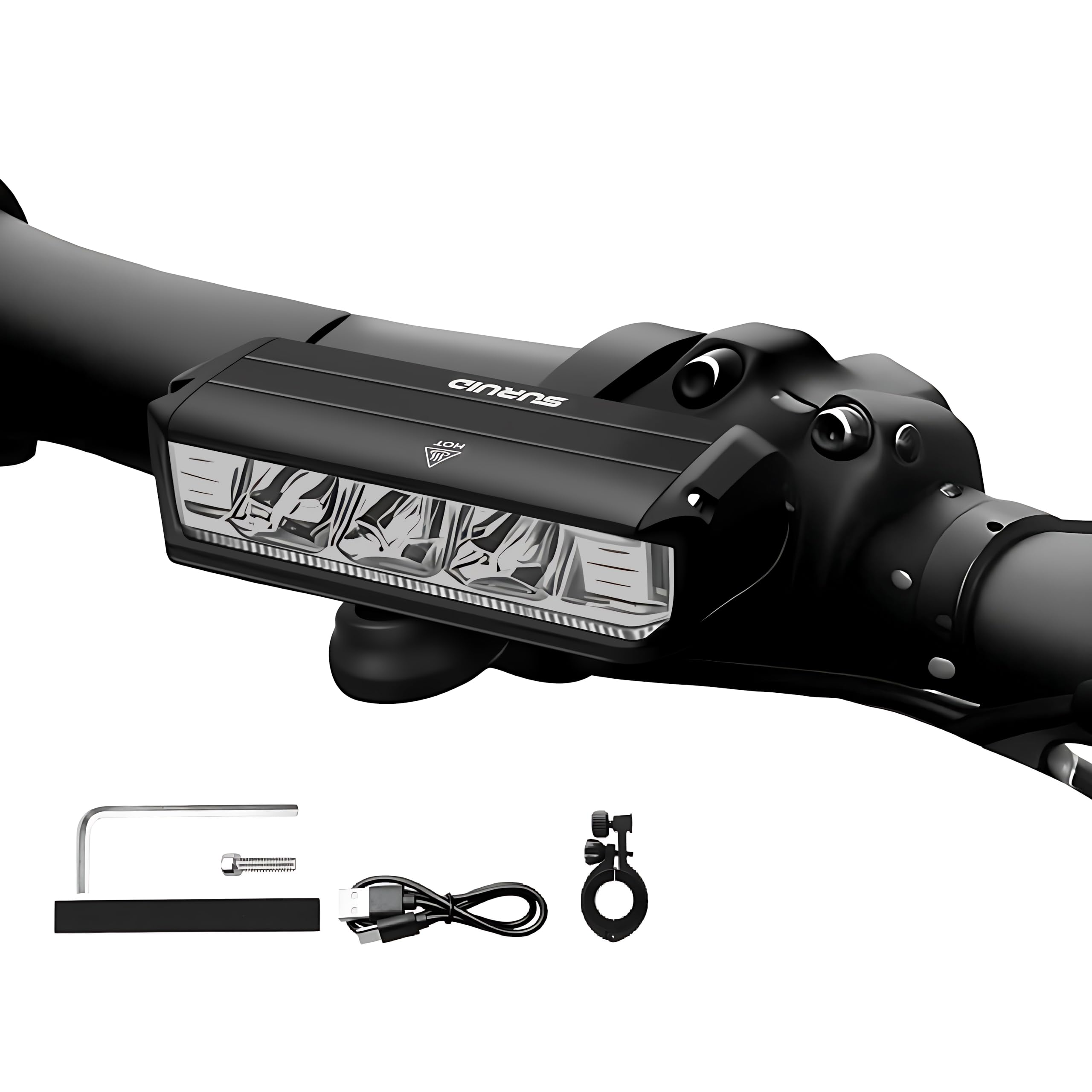 Suruid LED Bike Light - Super Bright & Rechargeable -1