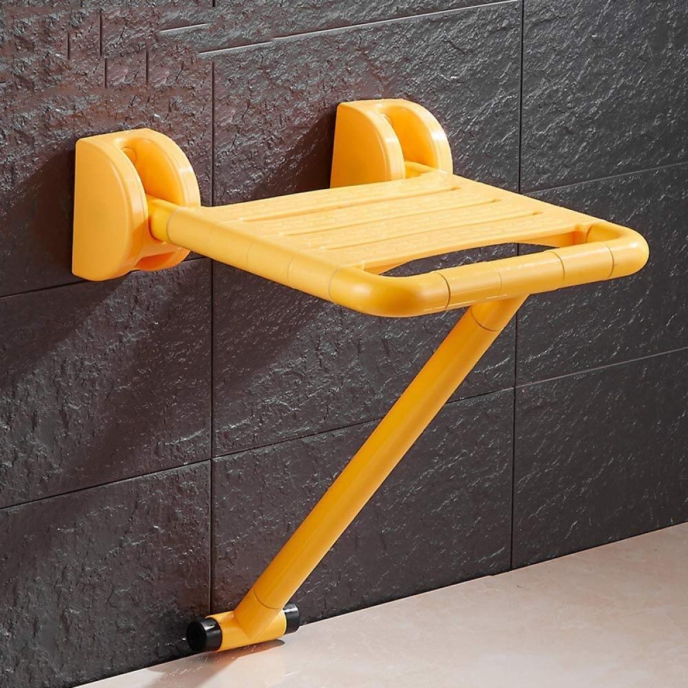 Home Essentials, Taburetes Y Asientos de Baño Plegables Montados en la Pared Asiento de Ducha Auxiliar con Patas Abatibles para Personas Mayores Discapacitadas Max 150 Kg