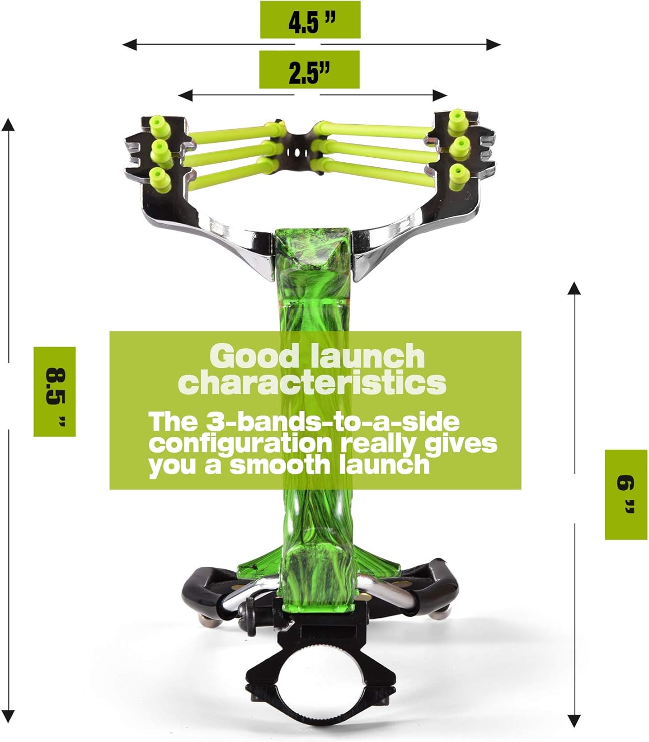 NERUB Hunting Professional Slingshot Set Wrist Slingshot Rocket Hunting Slingshots with Heavy Duty Launching Bands High Velocity Hunting Catapults