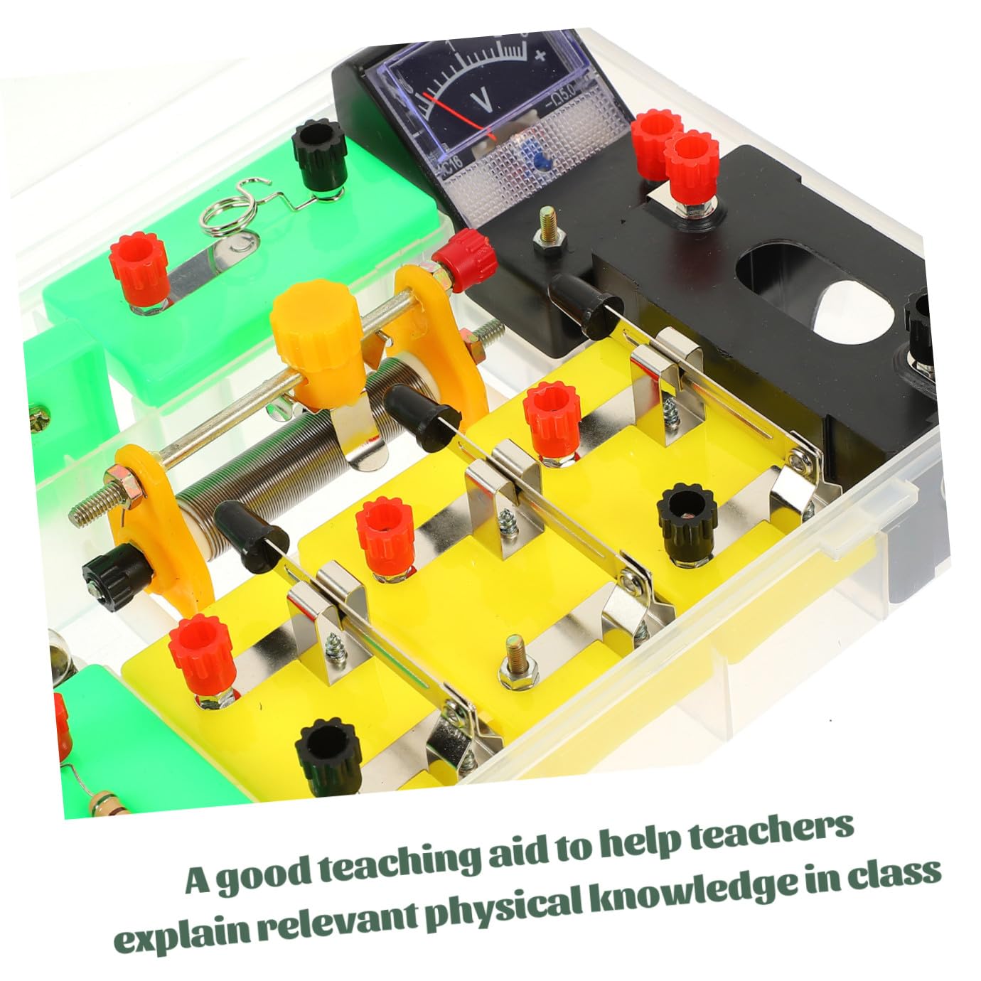 Abaodam Kit Expérimental d'Électricité Portable en PVC pour Étudiants Juniors, Outil Pédagogique de Physique pour Apprendre Les Bases de L'Électricité