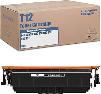 KEFOER T12 Toner Cartridge Replacement Compatible for Canon I-SENSYS X C1333i C1333iF C1333P Printer (1-Pack Black)