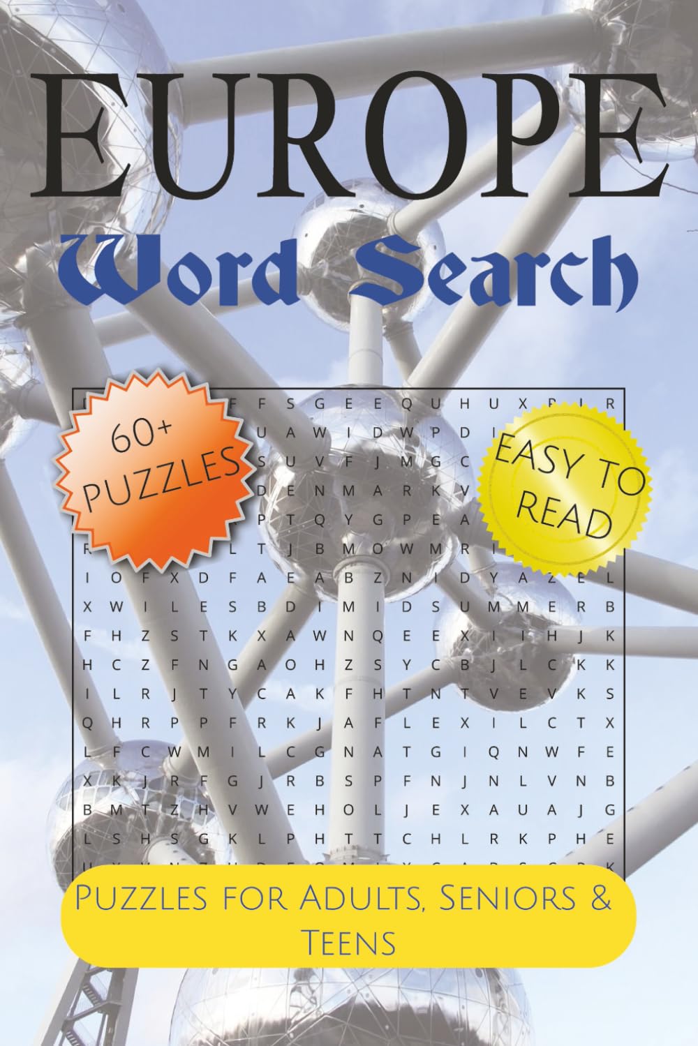 Europe Word Search Puzzle Book: Subtitle: Word Searches with Easy to Read Print about Europe, European Culture, Cities, Food, and More | 6x9 inches, ... … Gift for Vacations, Holiday & Free Times