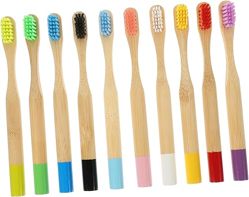 Healeved Tooth Brush 10Pcs Toothbrush Tooth Brush Bamboo Toothbrush Creative wear-Resistant Toothbrush Household Toothbrush Camping Toothbrush Teeth