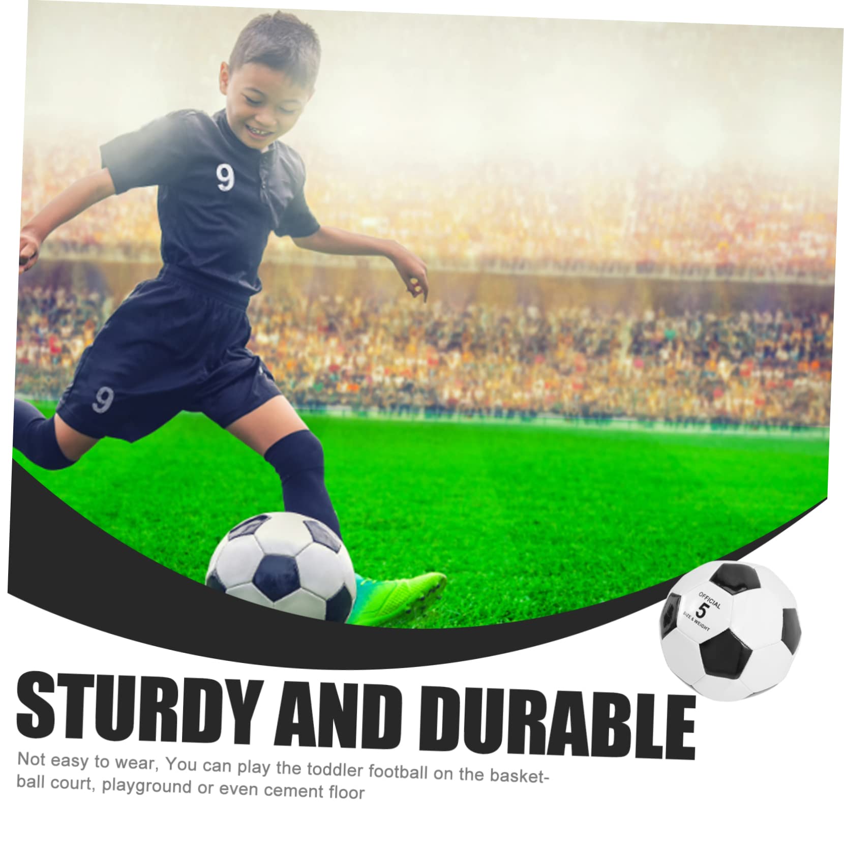 6 Balones de Fútbol Buen Tacto de PVC para Niños, Resistentes al Desgaste Ideales para Entrenamiento de Fútbol al Aire Libre