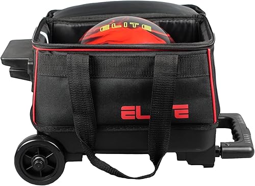 Miniatura 3 de Elite Bolsa básica de bolos con ruedas enrollables para zapatos de bolos hasta talla 10.5 de EE. UU. para hombre