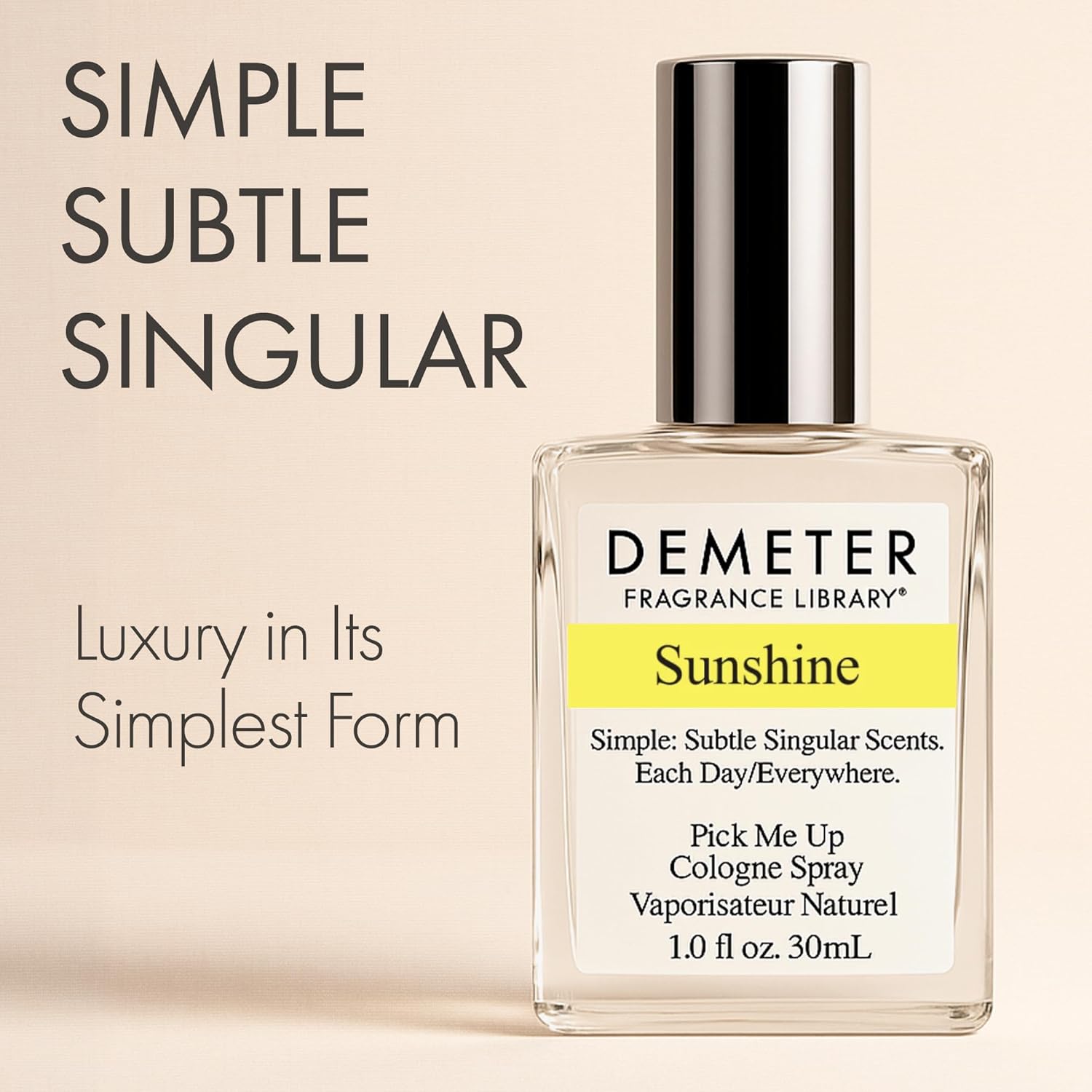 DEMETER Natural Perfume Spray Cologne for Women, Sunshine, 1 oz