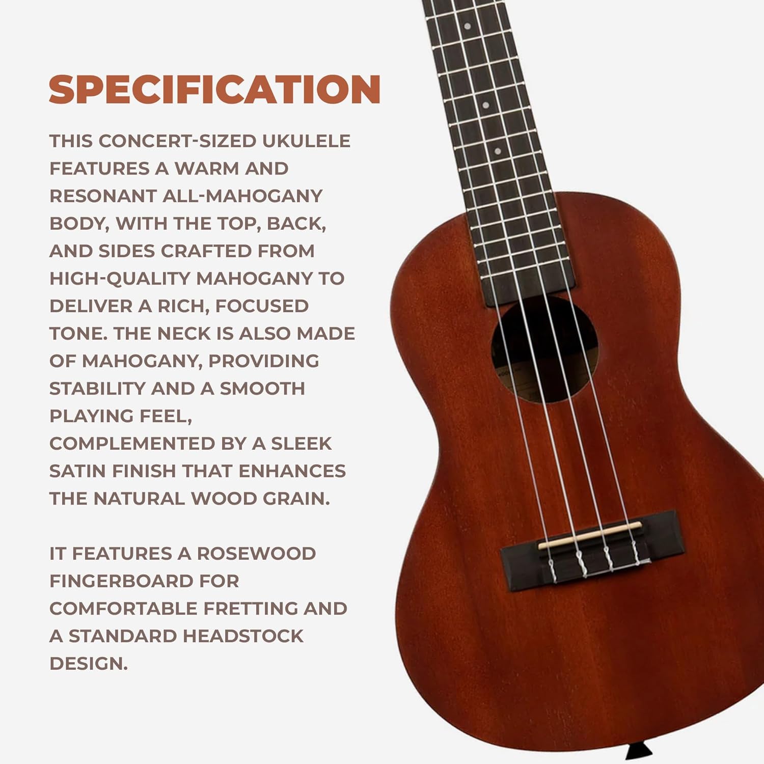 Kala MK-C Makala Concert Ukulele Bundle with Gig Bag, Tuner, Strap, Aquila Strings, Online Lessons, Austin Bazaar Instructional DVD, and Polishing Cloth