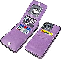 Vista 22 de KIHUWEY Compatible con iPhone 14 Pro Max Funda Billetera con Tapa con Soporte para Tarjeta de Crédito, Cierre Magnético de Cuero Premium, Función