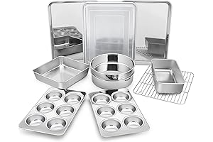 Premium P&P CHEF Stainless Steel Baking Pans Set of 11