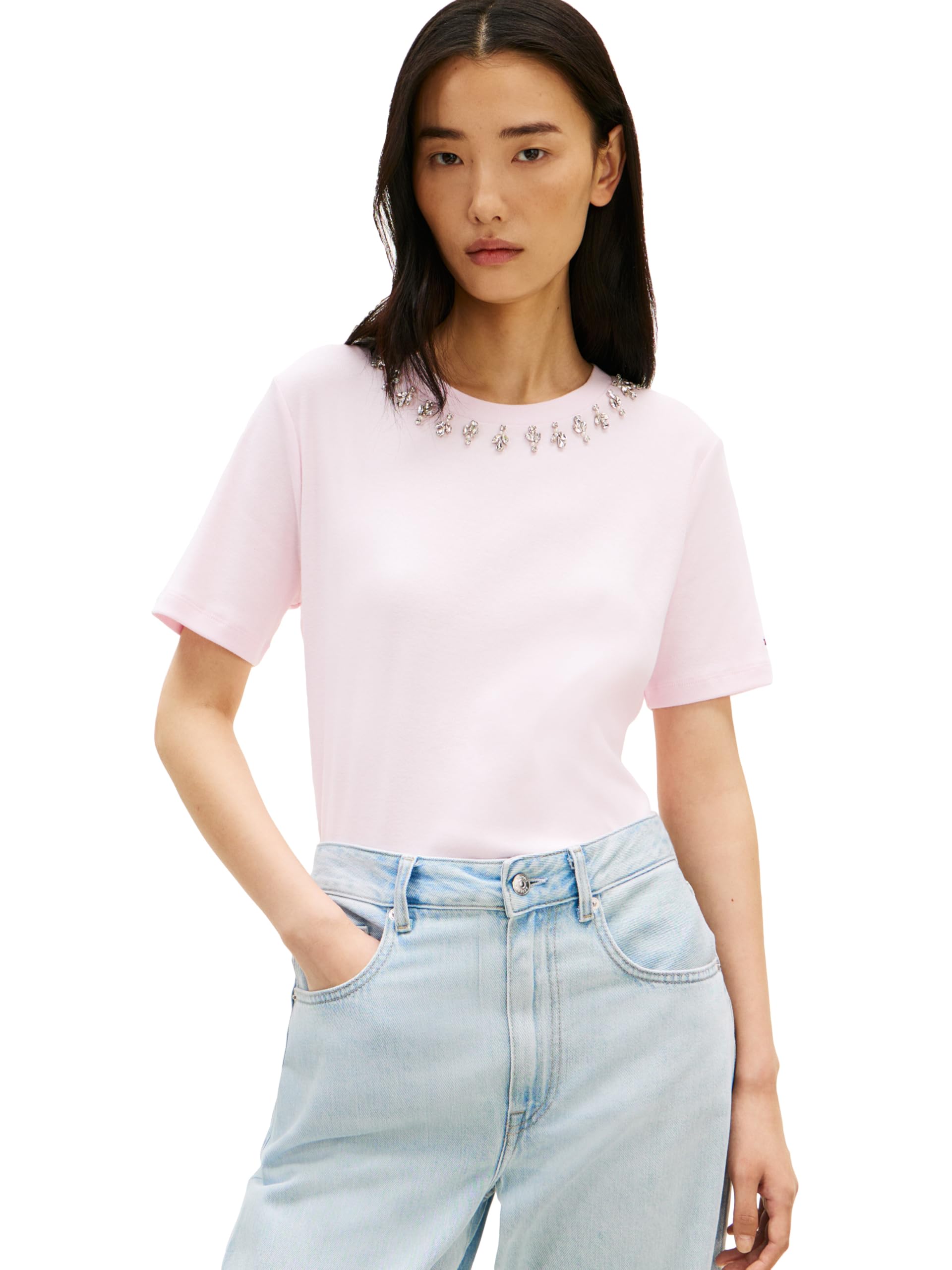 

                                                    Tommy Hilfiger Women's Regular Crew Neck T-Shirt w