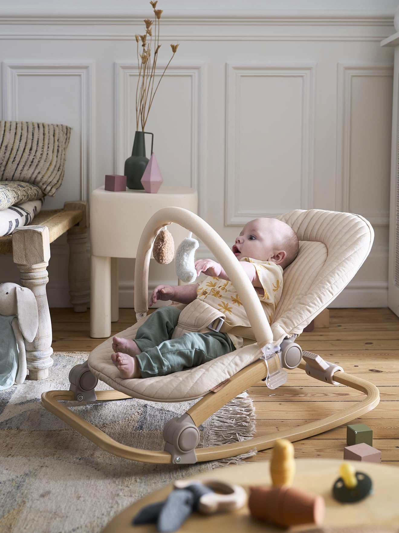 VERTBAUDET Transat avec arche Babydream écru TU
